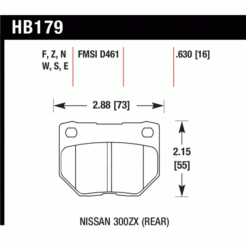 Subaru Impreza Factory 2 Pot Rear Winmax Pads W6.5 Wmp221 1