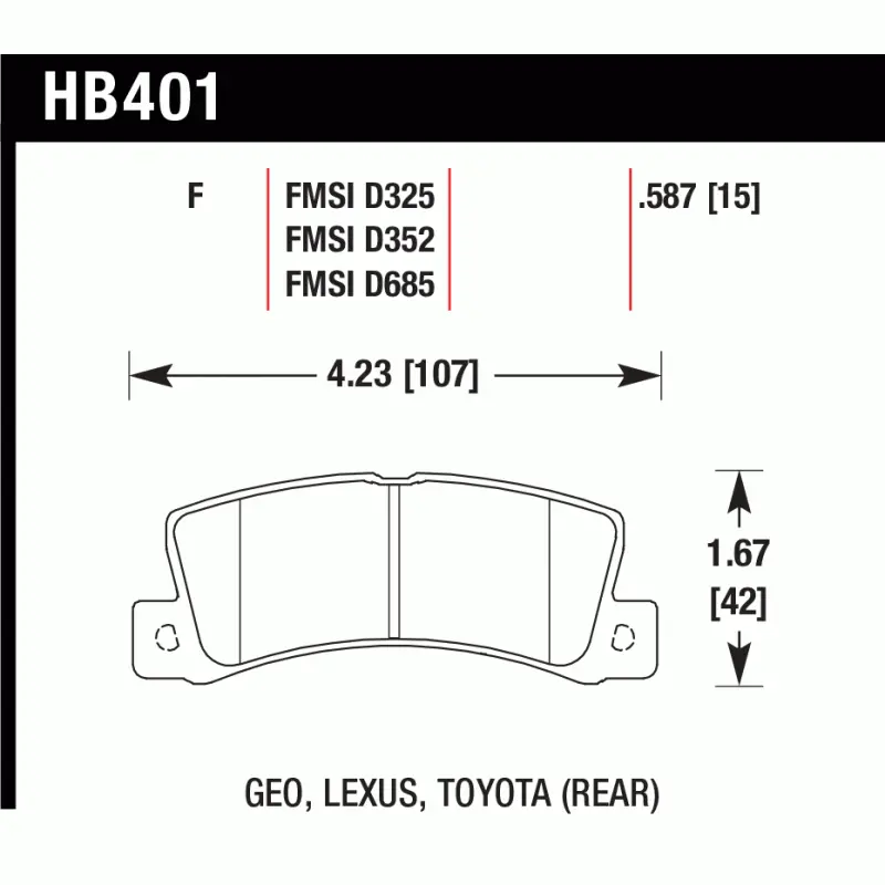 Toyota Corolla Ae92-111 Rear Winmax Brake Pads W3 Wmp133 1