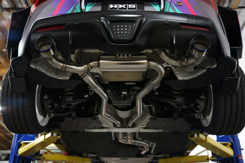 Hks Dual Muffler Exhaust - Toyota Gr Supra A90 3.0 B58 Without Opf 2020+ 1