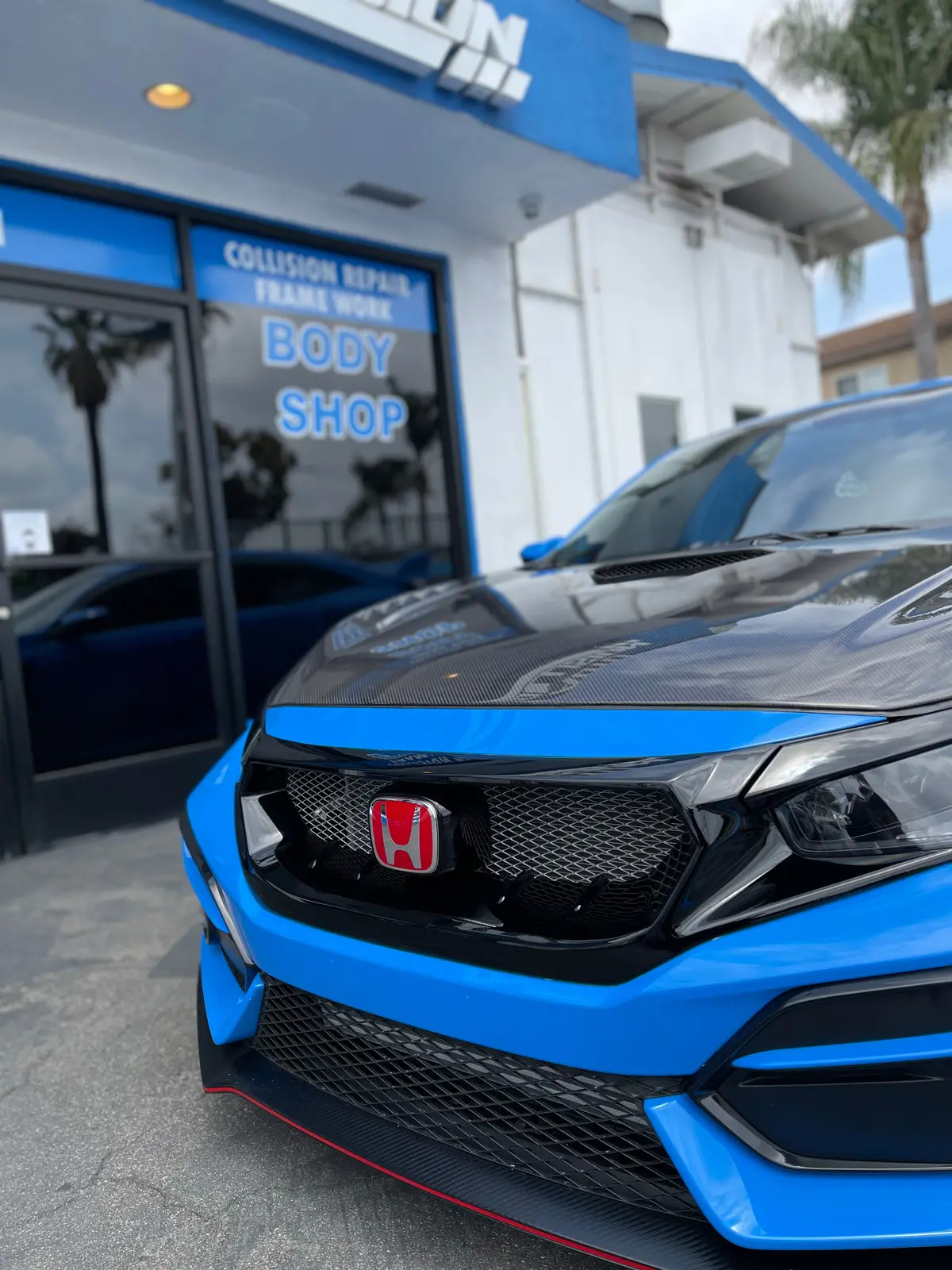 J's Racing Front Sports Grill (Frp) - Honda Civic Type R Fk8 17-21 1