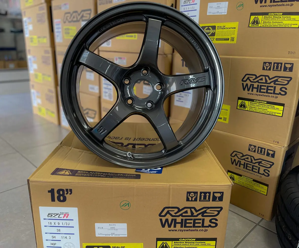 57Cr Hs Gunmetallic 18X9.5 +38 5X114.3 (Set Of 4) 1