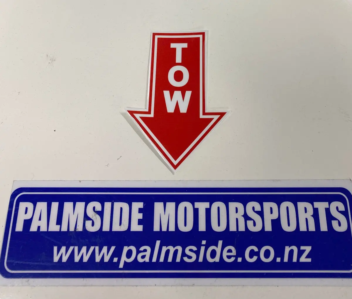 Tow Sticker (Vertical) 1
