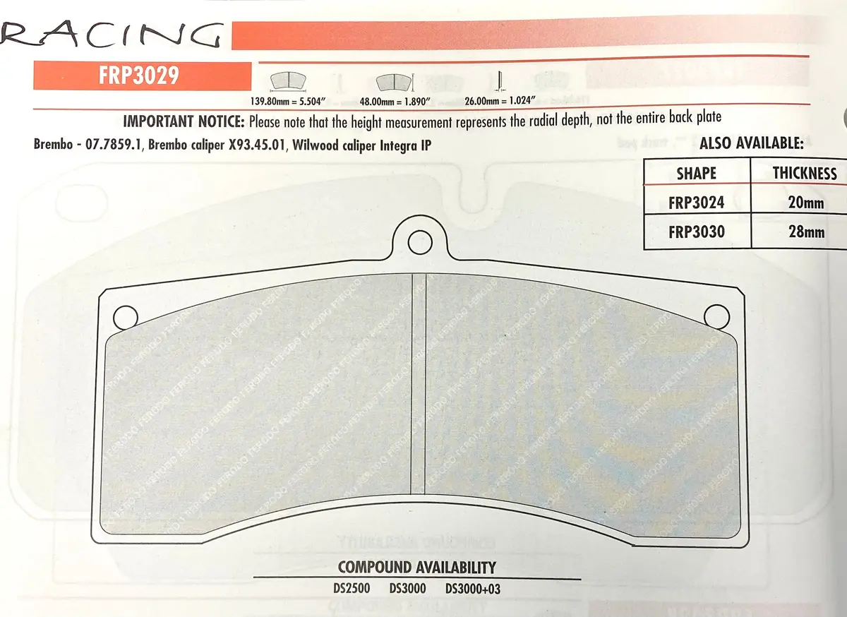 Ferodo Frp3029l Brake Pads 1