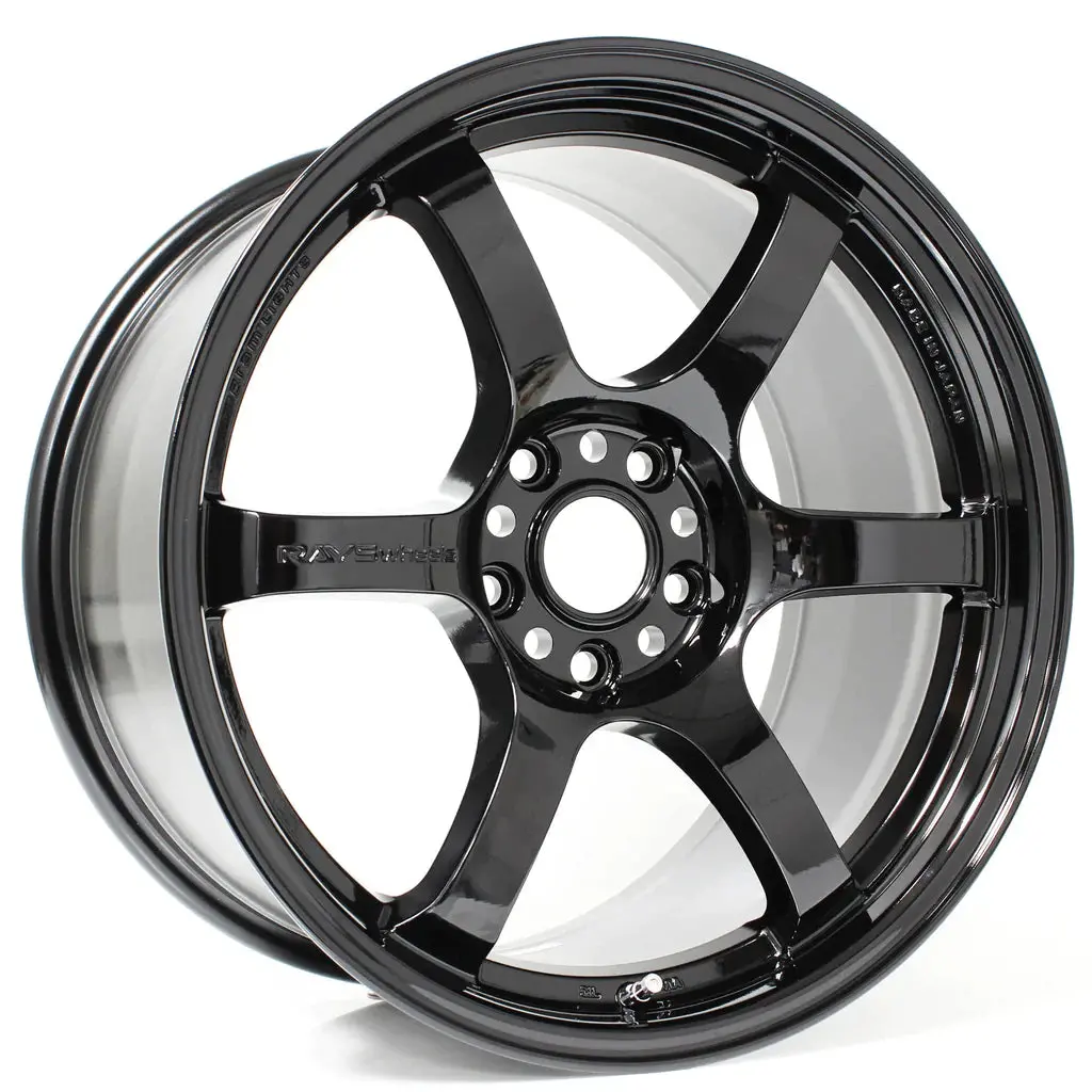 Gram Lights 57Dr Glossy Black 18X9.5 +38 5X114.3 (Set Of 4) 2