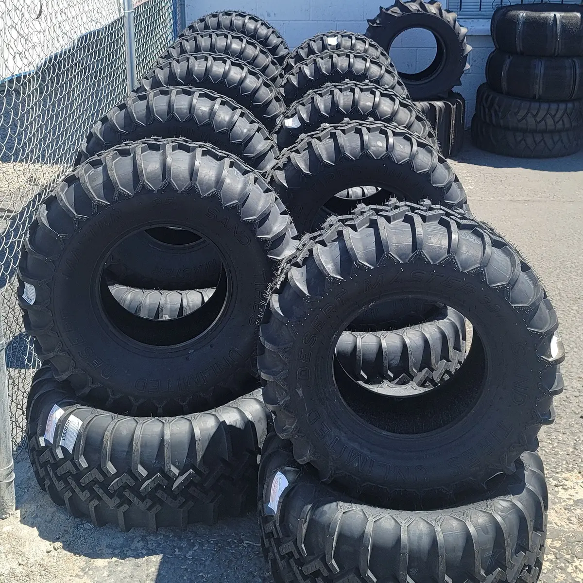 (Pair) Sand Tires Unlimited Desert Master Tires 35.00 X 17 1