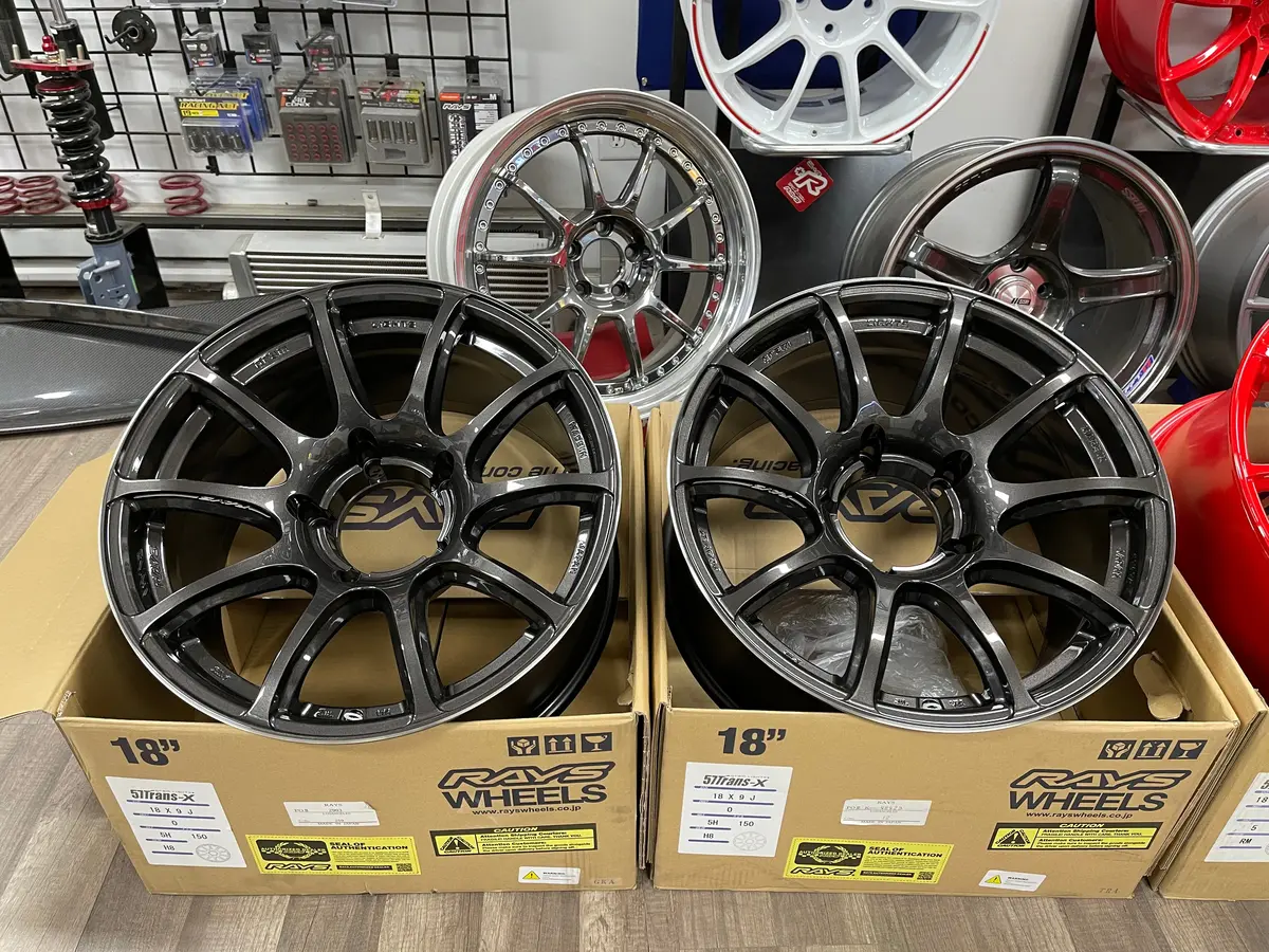 Gramlight 57Trans-X Super Dark Gunmetal 18X9+0 5X150 1