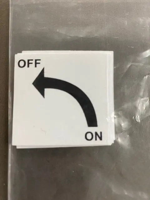 Kill  / Power Off Switch Sticker 1