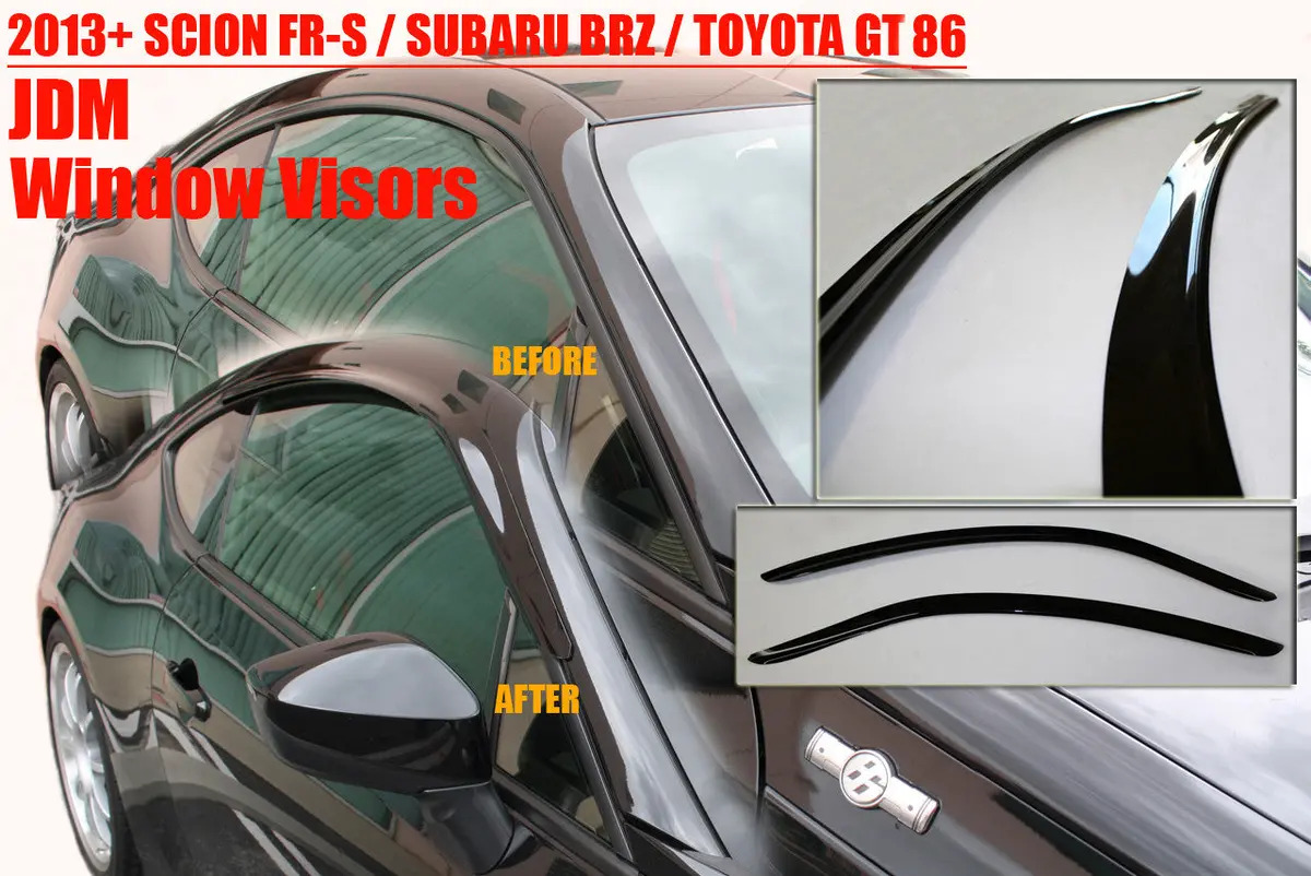 Bbm Window Visors Kit - 2013+ Scion Fr-S / Subaru Brz / Toyota Gt86 1