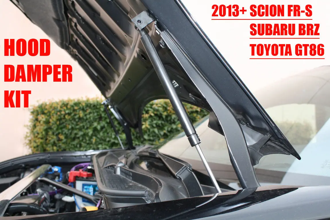 Bbm Hood Damper Kit (Black / Carbon Fiber) - 2013+ Scion Fr-S / Subaru Brz / Toyota Gt86 1