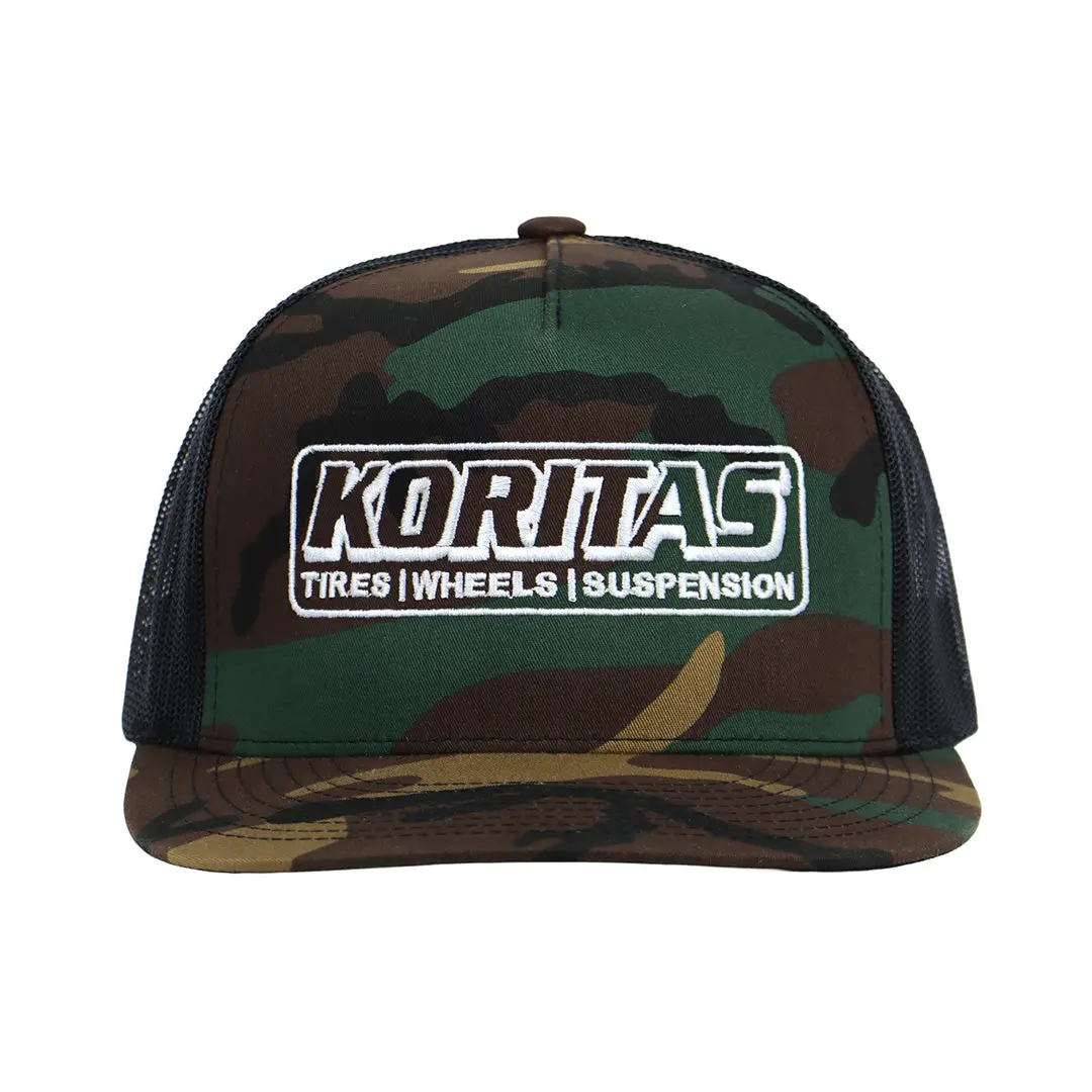 Koritas Camo Trucker Hat – Classic Embroidered Logo, Adjustable Fit 1