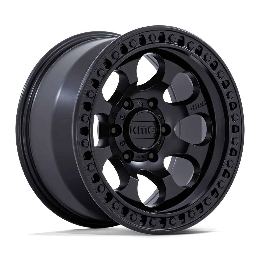 18X9 Satin Black 18Mm Kmc Wheel 1