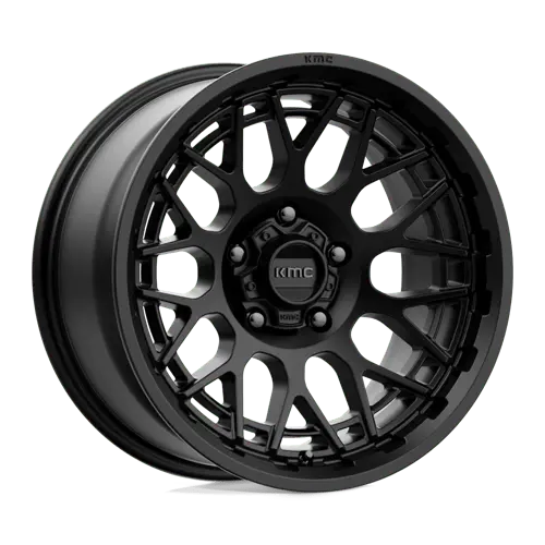 18X9 Satin Black 18Mm Kmc Wheel 2