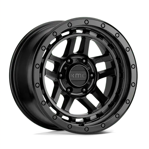17X8.5 Satin Black 18Mm Kmc Wheel 2