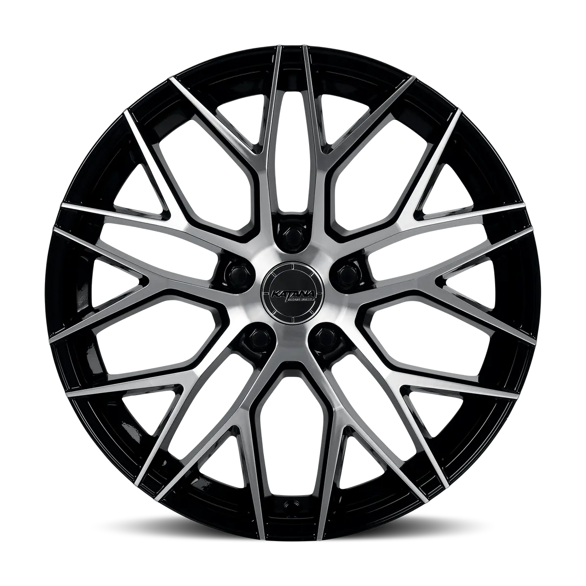 18X8 Katana Racing Kr01 Glossy Black Machined Face Alloy Wheel | 5X114.3 | +40 Et | 73.1Mm Hub | Fits 2018–2022 Honda Accord, 2018–2023 Toyota Camry 1
