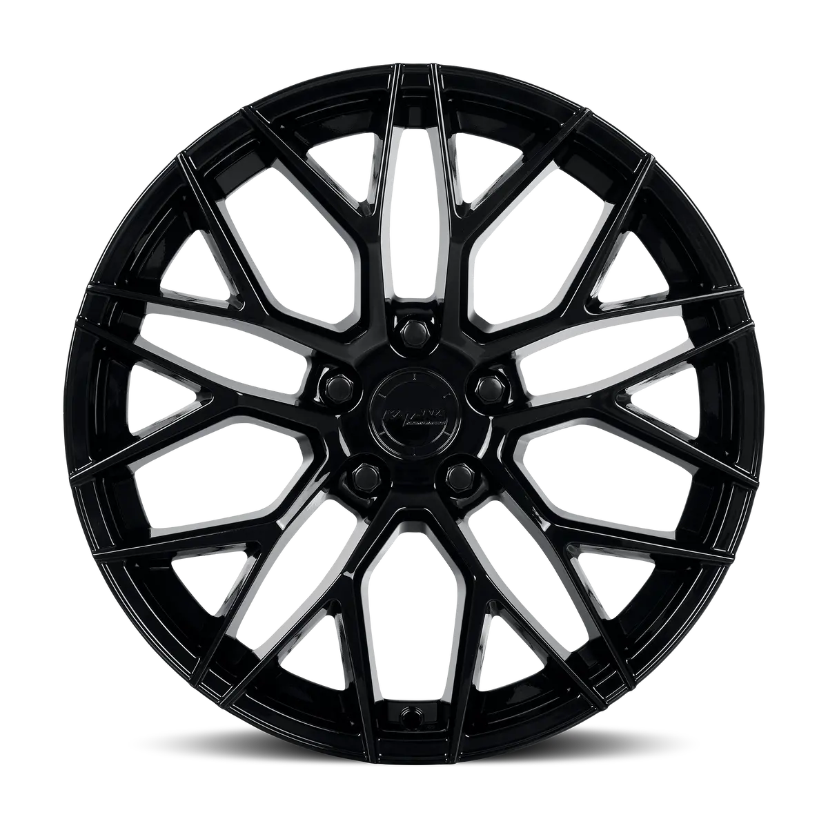 18X8 Katana Racing Kr01 Glossy Black Alloy Wheel | 5X114.3 | +40 Et | 73.1Mm Hub | Fits 2018–2022 Honda Accord, 2018–2023 Toyota Camry 1