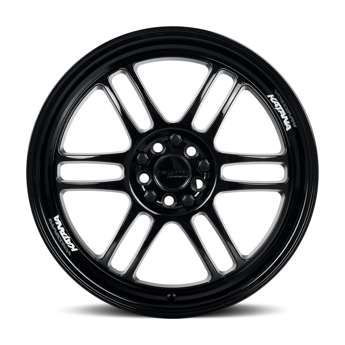 18X8 Katana Racing Kr02 Glossy Black Alloy Wheel | Dual 5X100 & 5X114.3 | +40 Et | 73.1Mm Hub | Fits 2015–2021 Subaru Wrx, 2018–2023 Toyota Camry 1