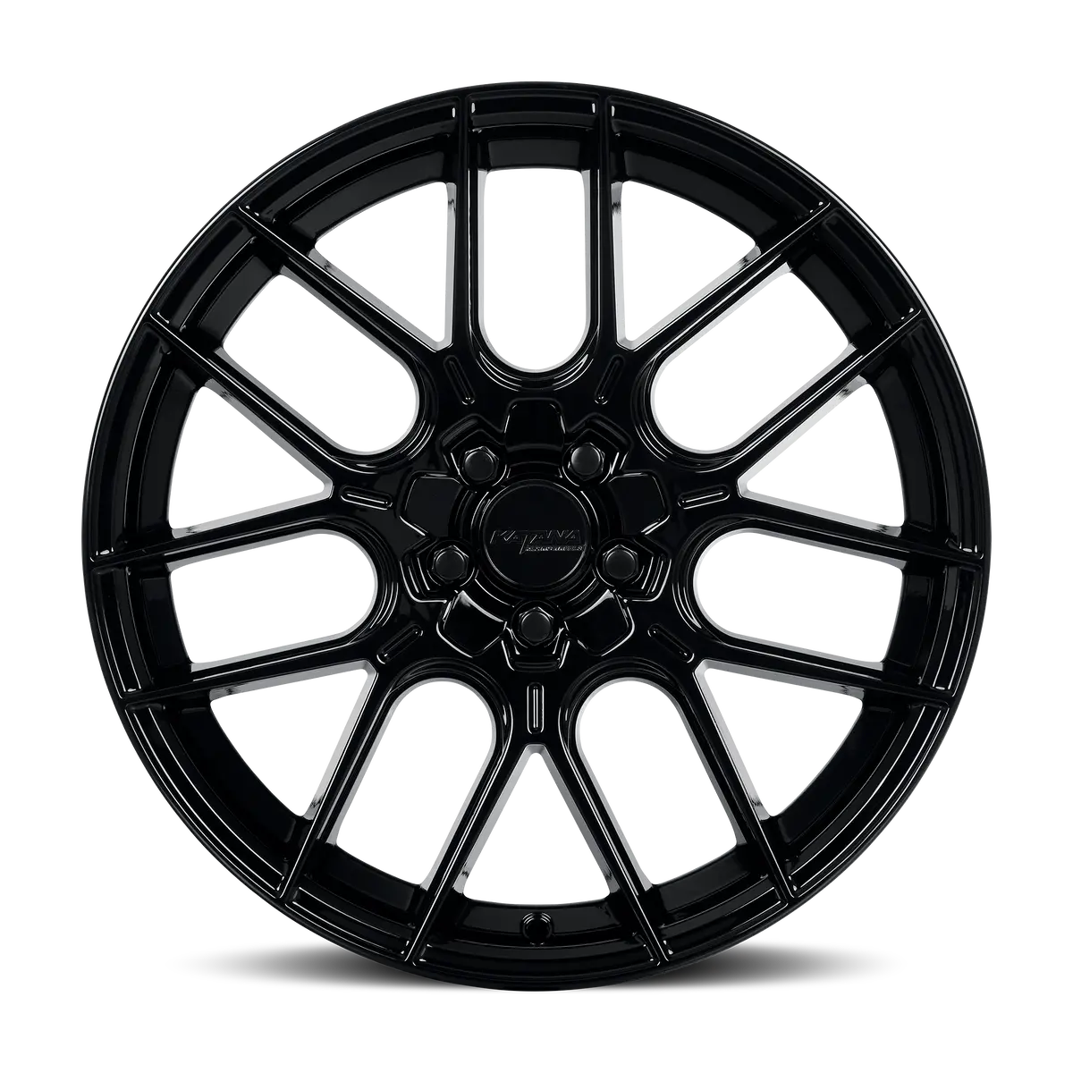 18X8 Katana Racing Kr04 Glossy Black Alloy Wheel | Dual 5X100 & 5X114.3 | +40 Et | 73.1Mm Hub | Fits 2015–2021 Subaru Wrx, 2018–2023 Toyota Camry 1
