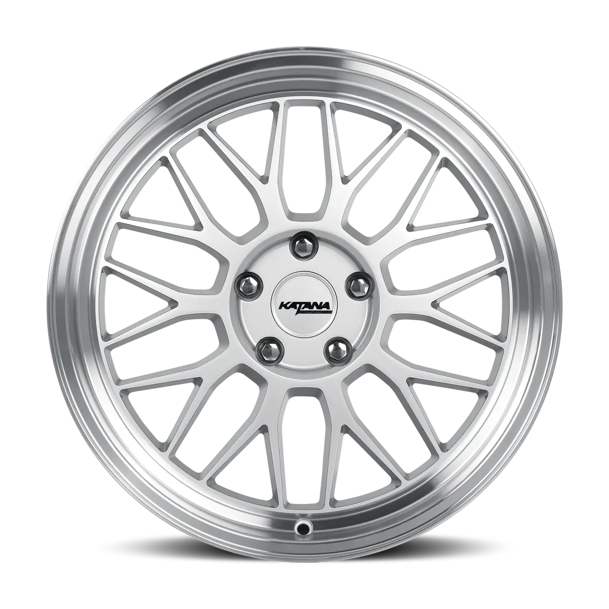 18X8 Katana Racing Kr06 Glossy Silver Machined Lip Alloy Wheel | 5X100 | +40 Et | 73.1Mm Hub | Fits 2015–2021 Subaru Wrx 1