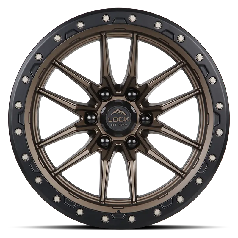 20X9 Lock Offroad Krawler Matte Bronze W/ Matte Black Ring | 6X135 | 0 Et | 87.1Mm Hub | Ford F-150 2004–2024, Ford Expedition 2003–2024 1
