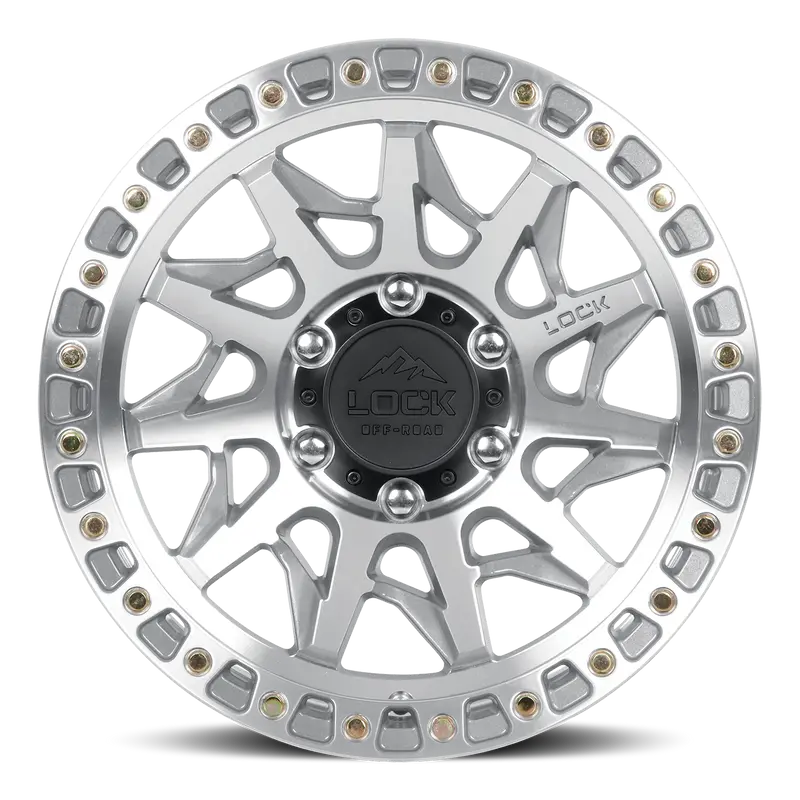 17X9 Lock Offroad Lunatic Machined W/ Clear Coat | 5X127 | -12 Et | 71.5Mm Hub | Jeep Wrangler Jk/Jl 2007–2024, Jeep Gladiator 2020–2024 1