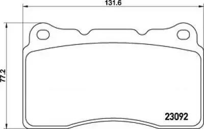 Mitsubishi Lancer Brembo Evo 6-9 & Imprea Brembo Brake Pads W6.5 Wmp370 1