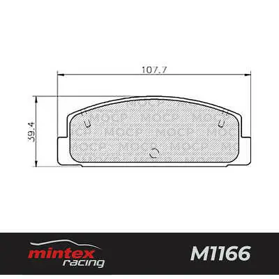Mintex Mdb1350-M1166 Brake Pads For Mazda Series 3 Rear 1