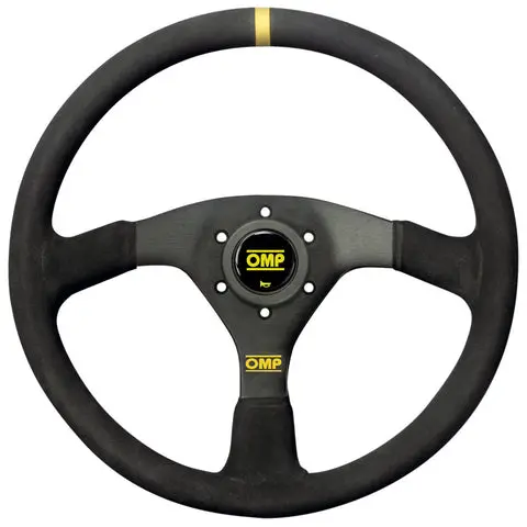 Omp Racing Steering Wheel In Suede In 350 Mm Flat Wheel 1