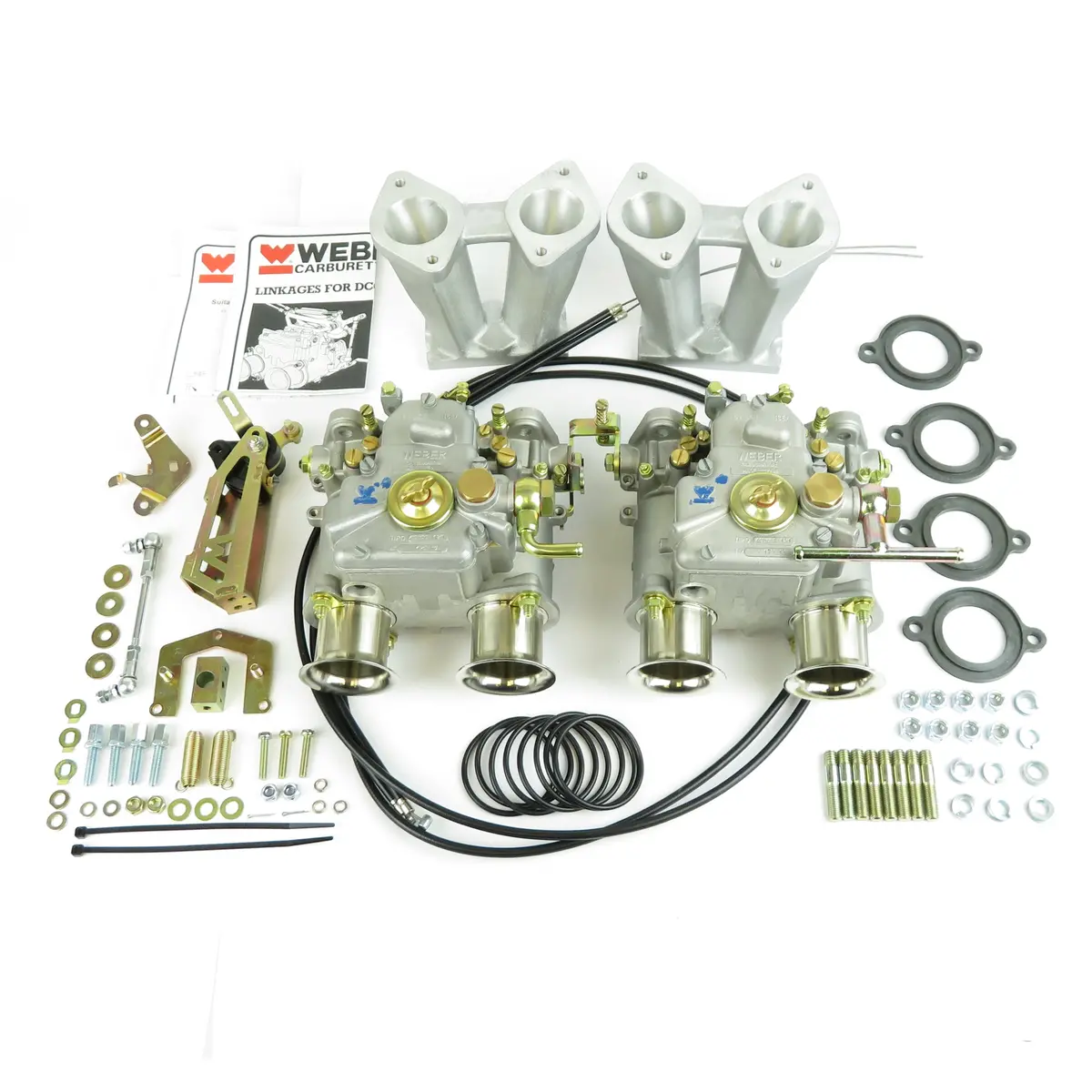 Twin Weber 40 Dcoe Pre X/Flow Carb Kit 1