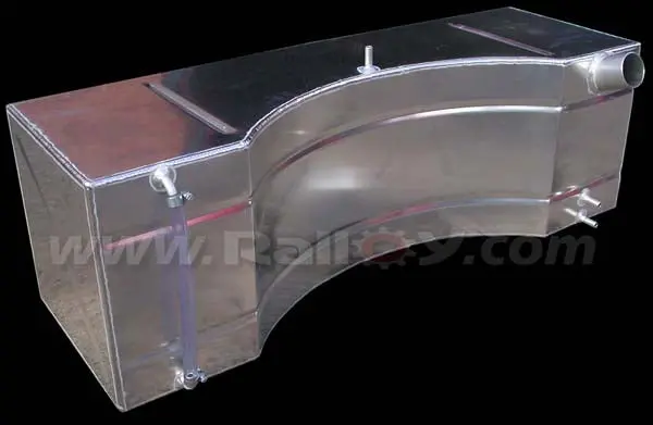 55 Litre Alloy Fuel Tank Foam Filled Right Hand Filler And -6 Fittings 1