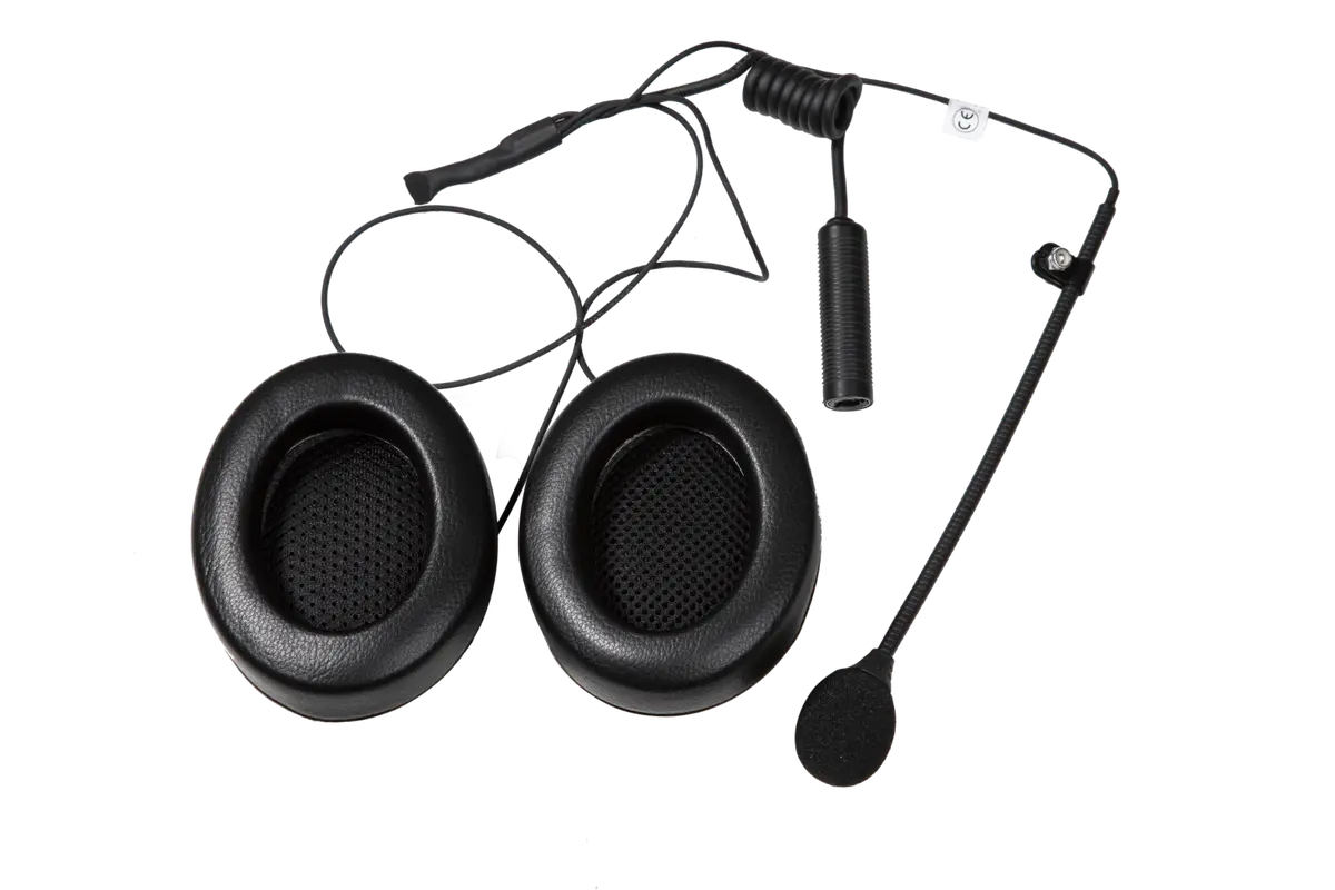 Stilo Open Face Helmet Intercom Kit With Earmuffs - Wrc Electronics 1