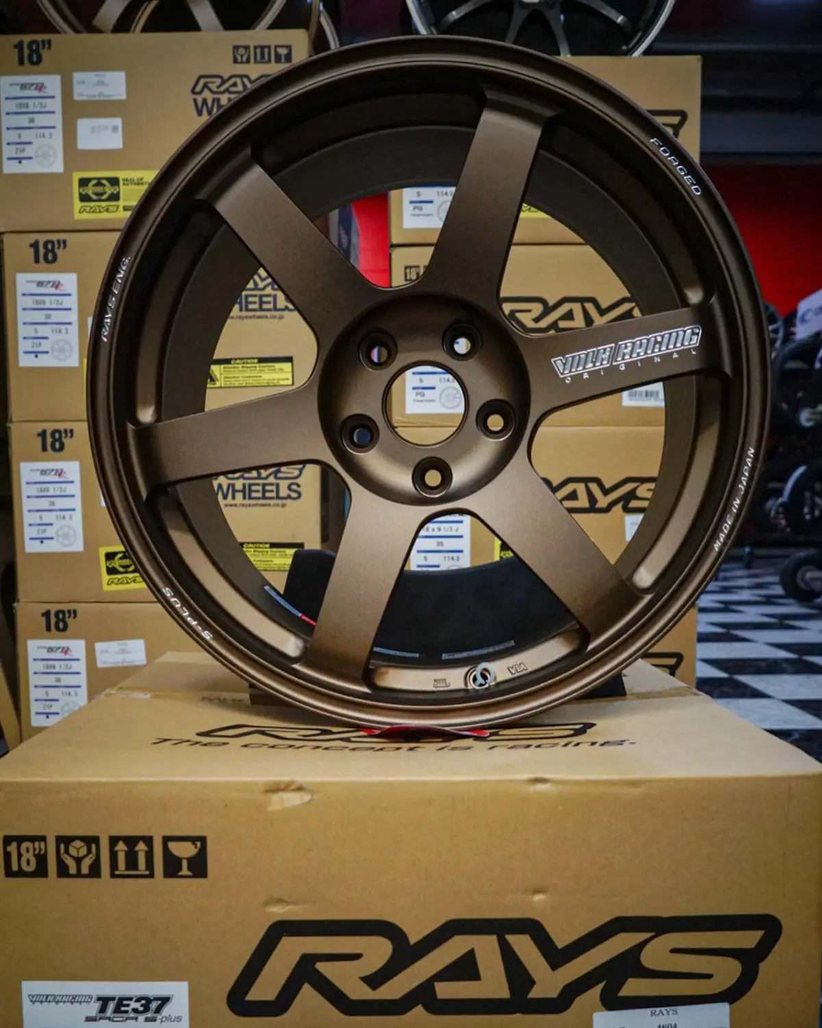 Te37 Saga S-Plus Bronze 18X9.5 +38 5X114.3 (Set Of 4) 1