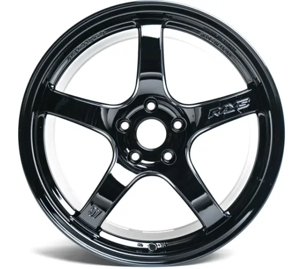 Gram Lights 57Cr Glossy Black 18X9.5 +38 5X100 (Set Of 4) 1