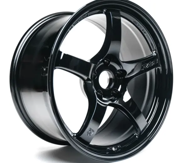 Gram Lights 57Cr Glossy Black 18X9.5 +38 5X100 (Set Of 4) 2