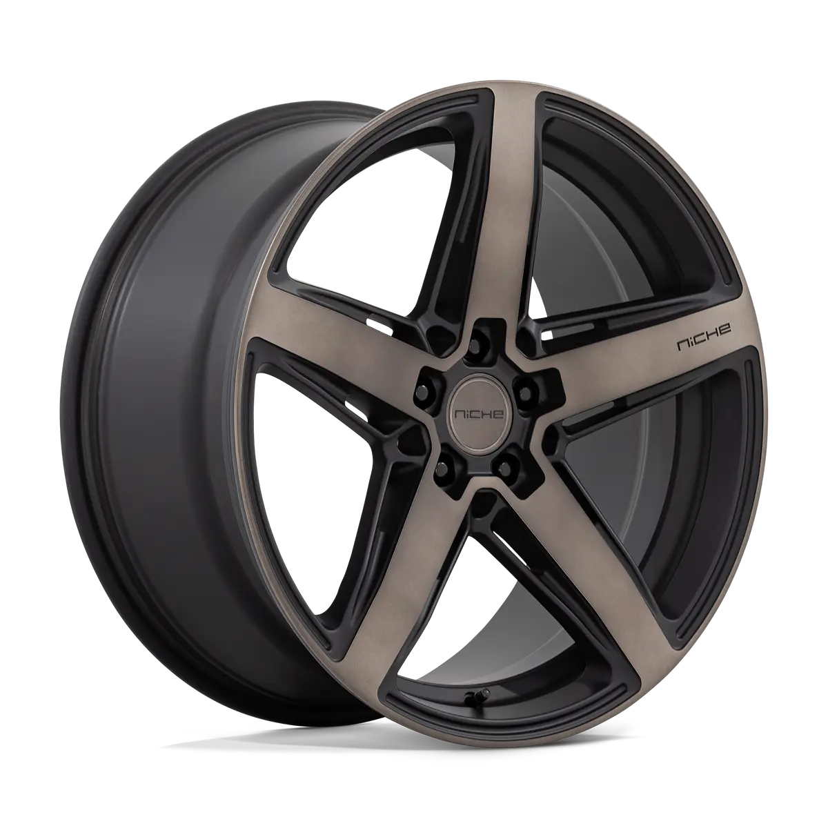 20X9 Matte Black With Double Dark Tint Face 35Mm Niche 1Pc Wheel 1