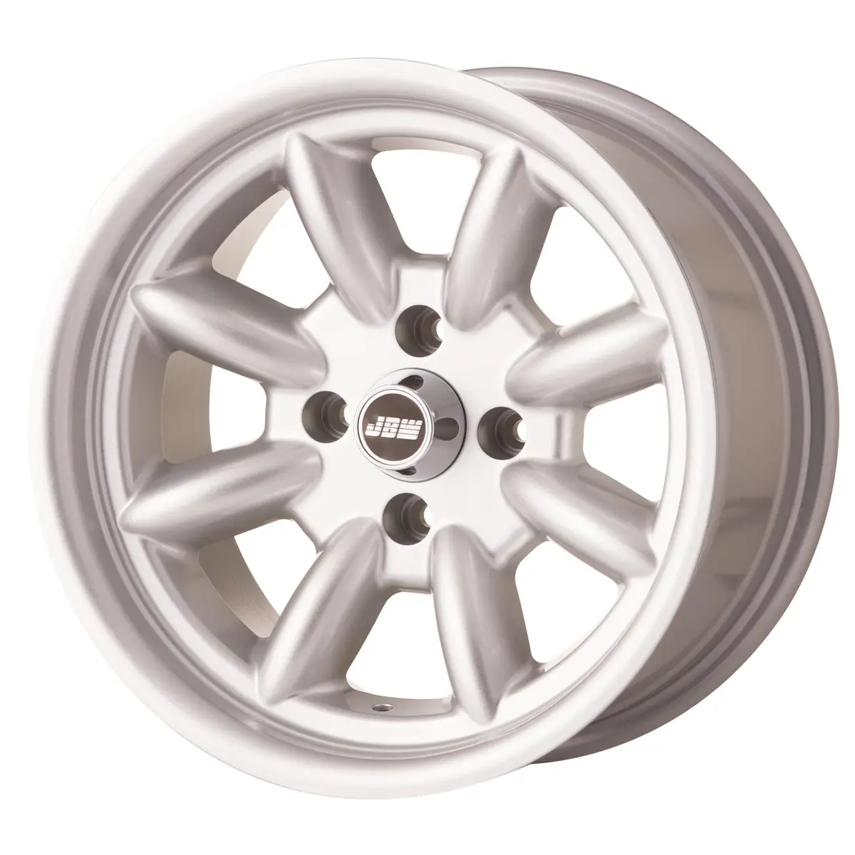 Jbw 15 X 8.0 Minilight 4X100 Et0 Silver Polished Lip 1