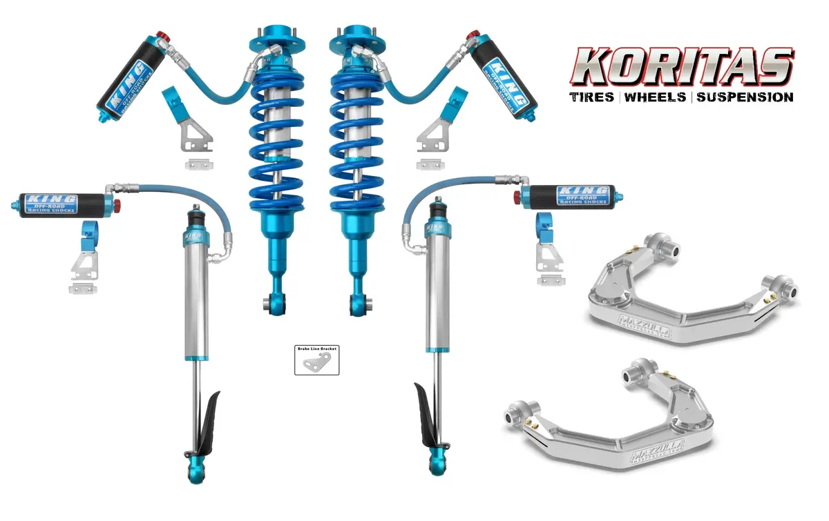 0-3" Lift Kit W/ King 2.5 Adjustable Shocks, And Mazzulla Billet Upper Control Arms For 2024+ Toyota Tacoma 2Wd/4Wd 1