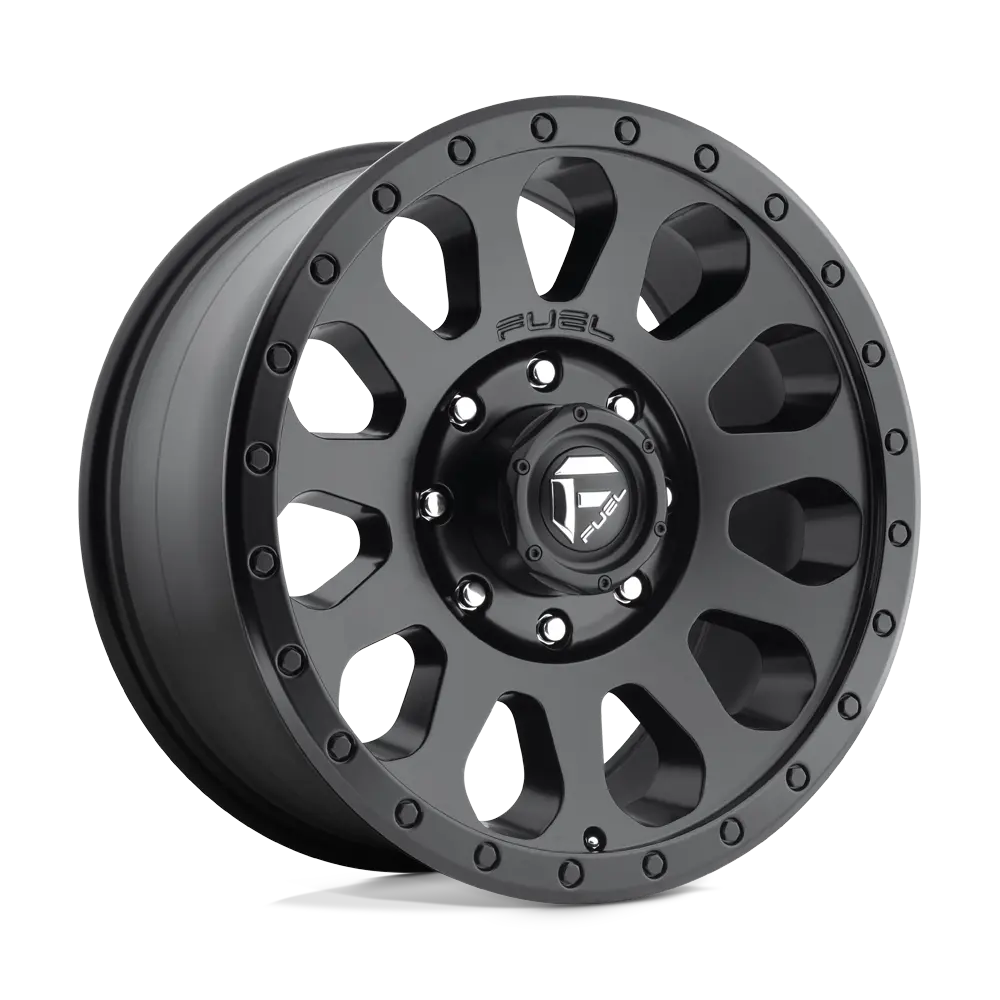 16X8 Matte Black 15Mm Fuel 1Pc Wheel 1