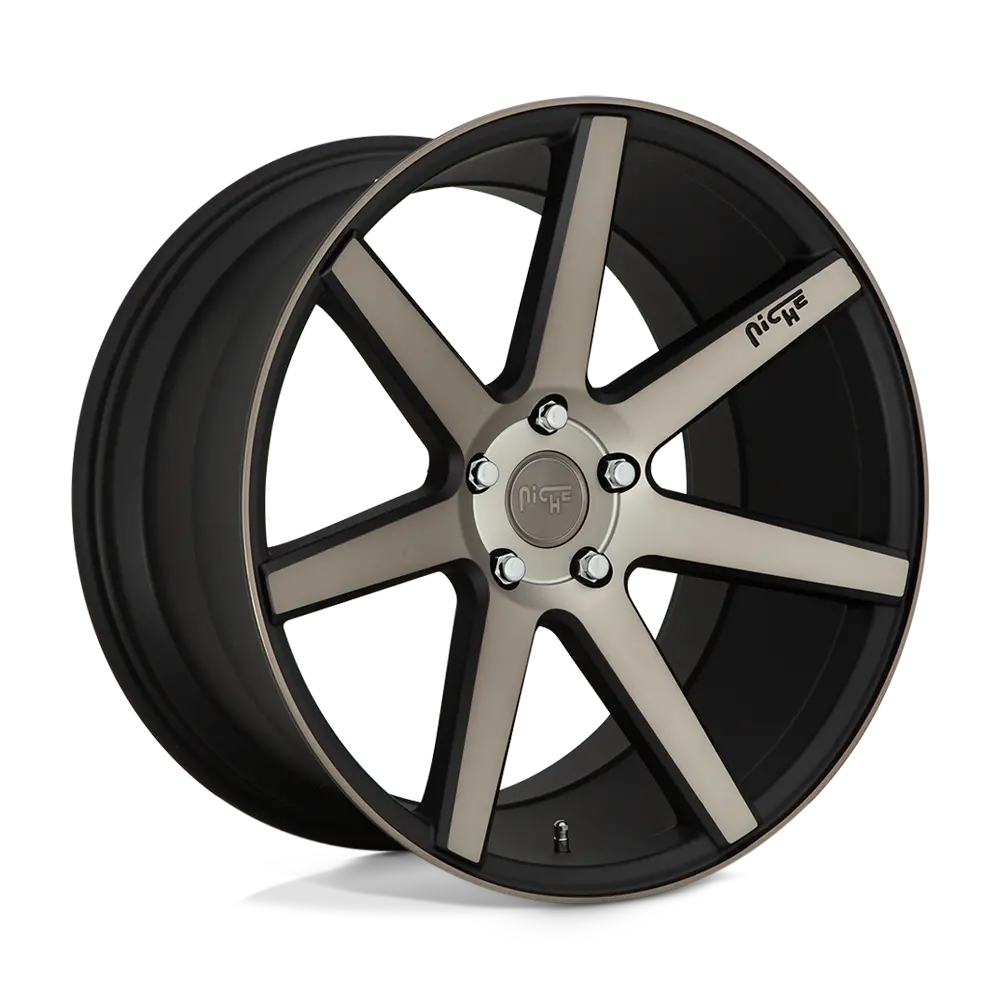 18X8 Matte Black Machined 40Mm Niche 1Pc Wheel 1