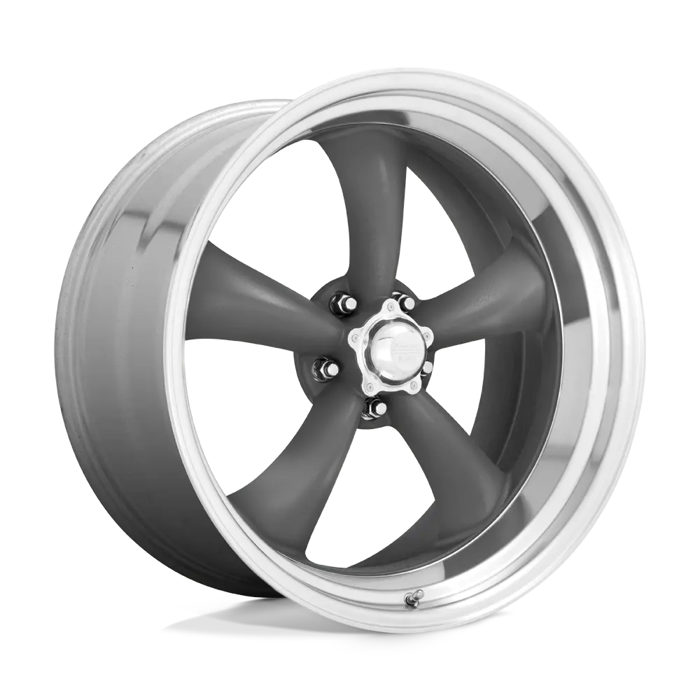 18X7 Mag Gray Machined Lip 06Mm American Racing Vintage Wheel 1