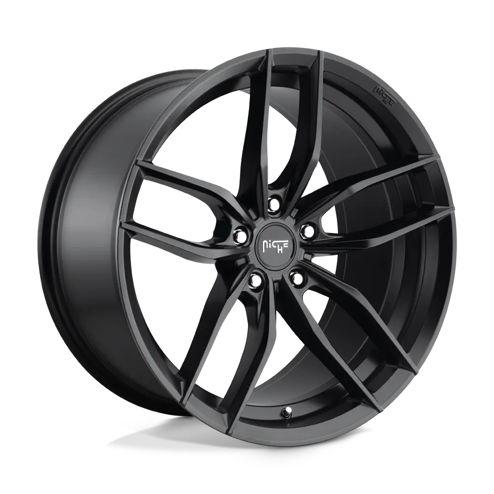 18X8 Matte Black 40Mm Niche 1Pc Wheel 1