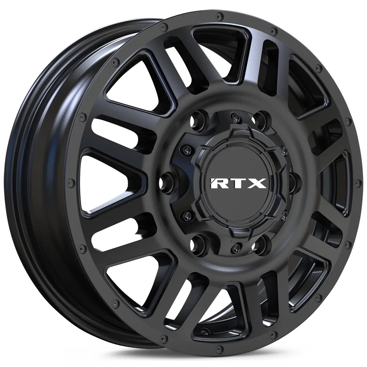 16X6 Satin Black Wheel – Rtx Adventure 083176 – 6X130 Et45 Cb84.1 – Fits Mercedes Sprinter 3500 (2007-2024) 1