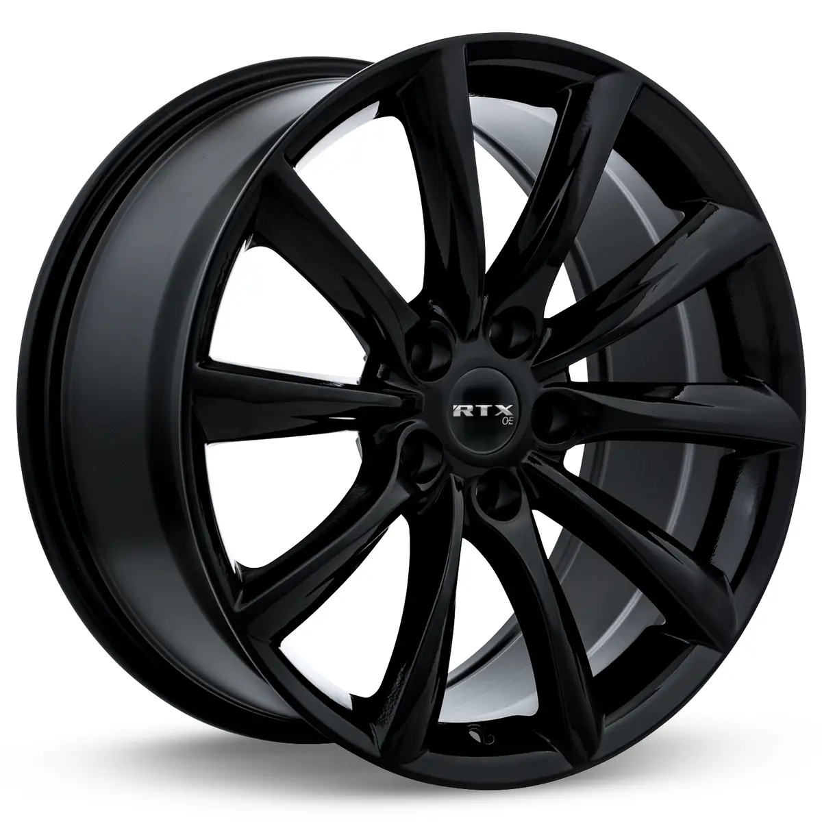 20x8.5 RTX Alto Gloss Black Alloy Wheel – 5x120 Bolt Pattern, 35mm Offset, 64.1mm Center Bore – Compatible with BMW 3 Series (2006–2013), GMC Canyon & Chevrolet Colorado (2015–2024)