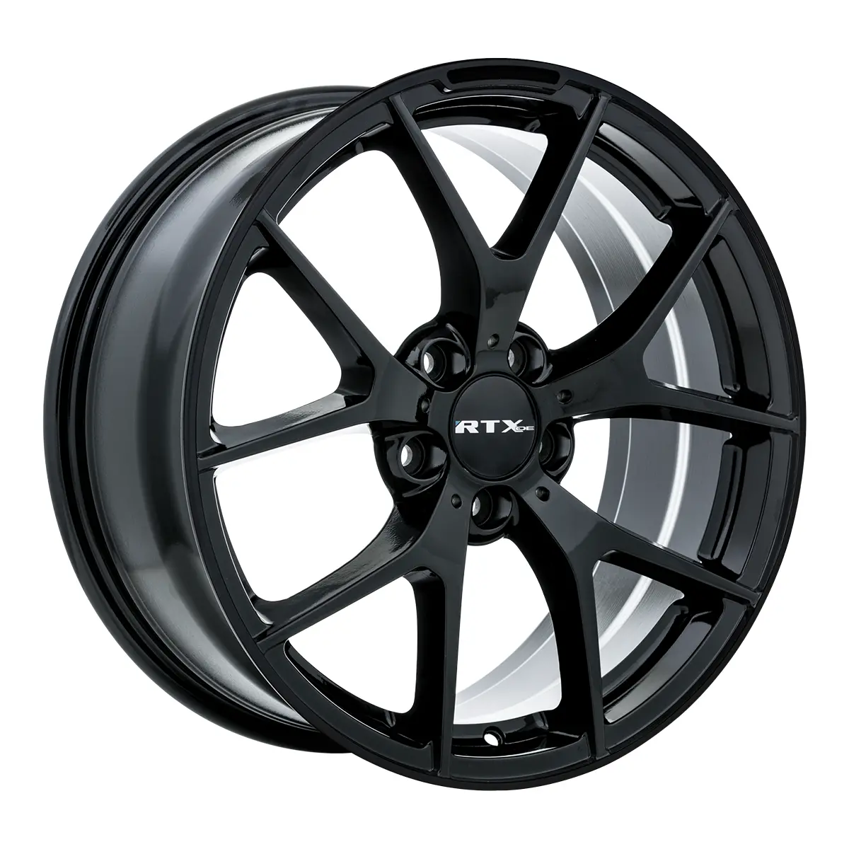 18X8 Alloy Wheel - Rtx Arrow 082898 Satin Black , With 5X112 Bolt Pattern , 45.0 Offset , 66.6 Hubbore For  Mini Cooper 2014-2022 1
