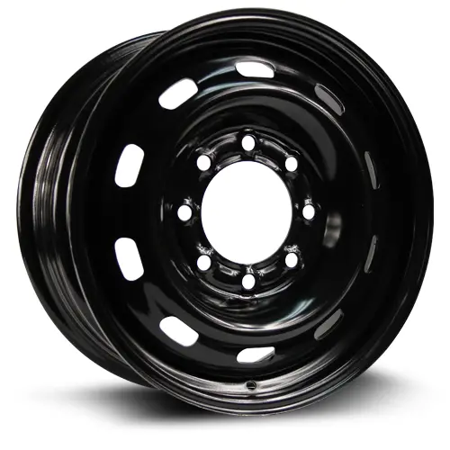 17X7.5 Black Steel Wheel – Rtx St A2185 – 8X165.1 Et40 Cb121.3 – Fits Chevy Silverado 2500 (1999-2010), Gmc Sierra 2500 (1999-2010), Chevy Suburban 2500 (2000-2013) 1