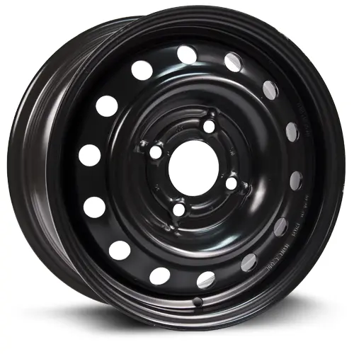 16X6.5 Rtx  Steel Wheels  X46645 -  Black , With 4X114.3 Bolt Pattern 45 Offset 66.1 Hubbore Nissan Sentra 1