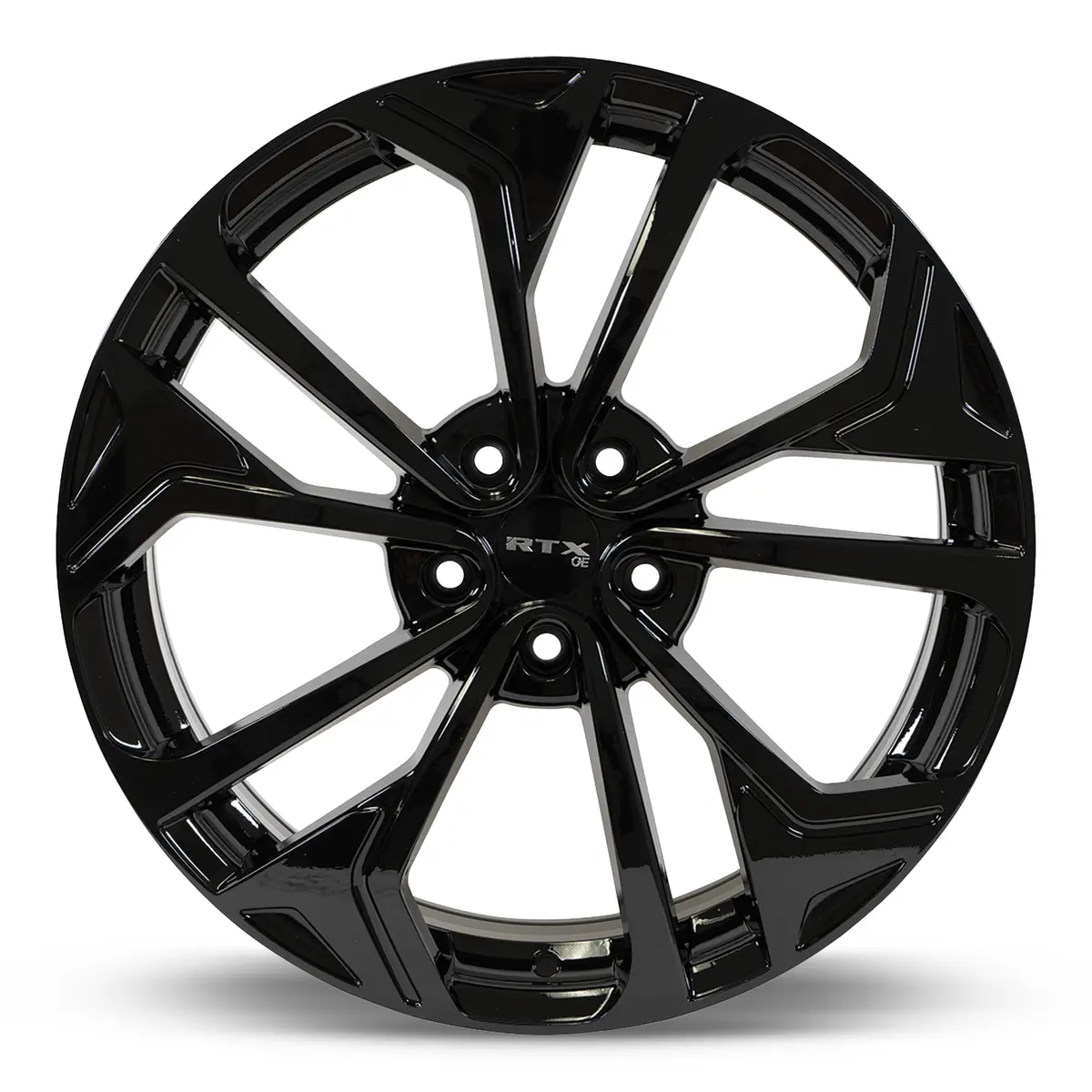 18X7.5 Alloy Wheel - Rtx Asan 082885 Gloss Black , With 5X114.3 Bolt Pattern , 40.0 Offset , 67.1 Hubbore For 2023 Toyota Venza 2
