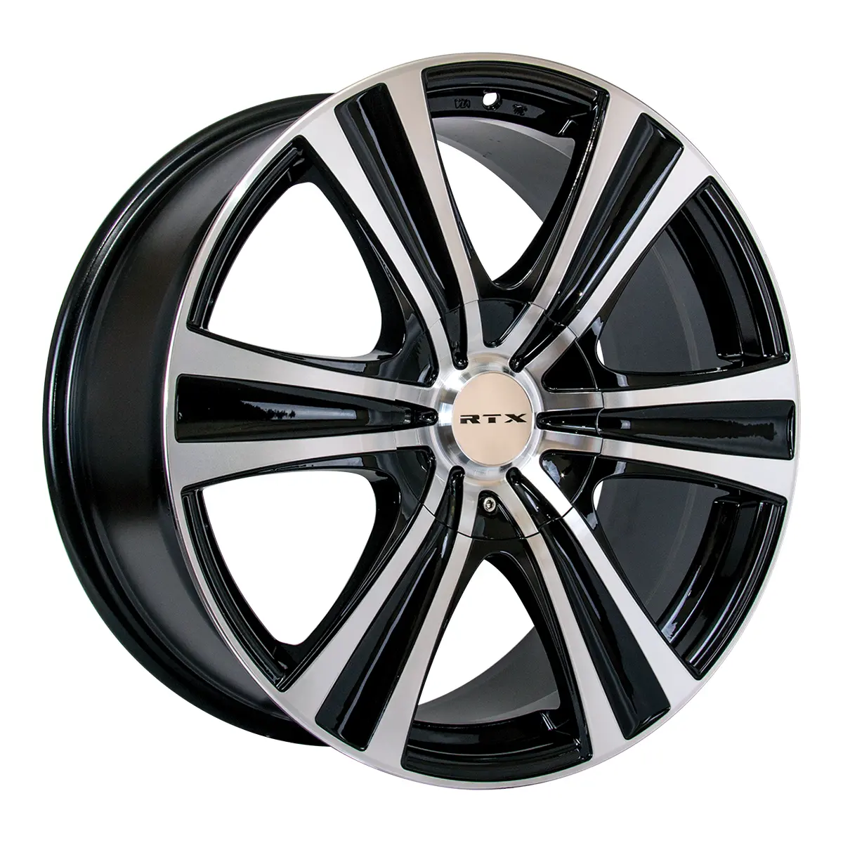 18X8 Alloy Wheel - Rtx Aspen 081830 Black Machined , With 5X114.3/127 Bolt Pattern , 35.0 Offset , 73.1 Hubbore Subaru Impreza 2024 1