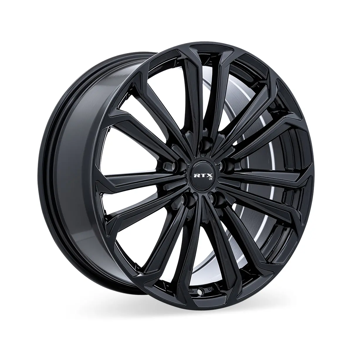 16X7 Alloy Wheel - Rtx Aura 083087 Gloss Black , With 5X114.3 Bolt Pattern , 38.0 Offset , 60.1 Hubbore For  Toyota C-Hr 2022 1