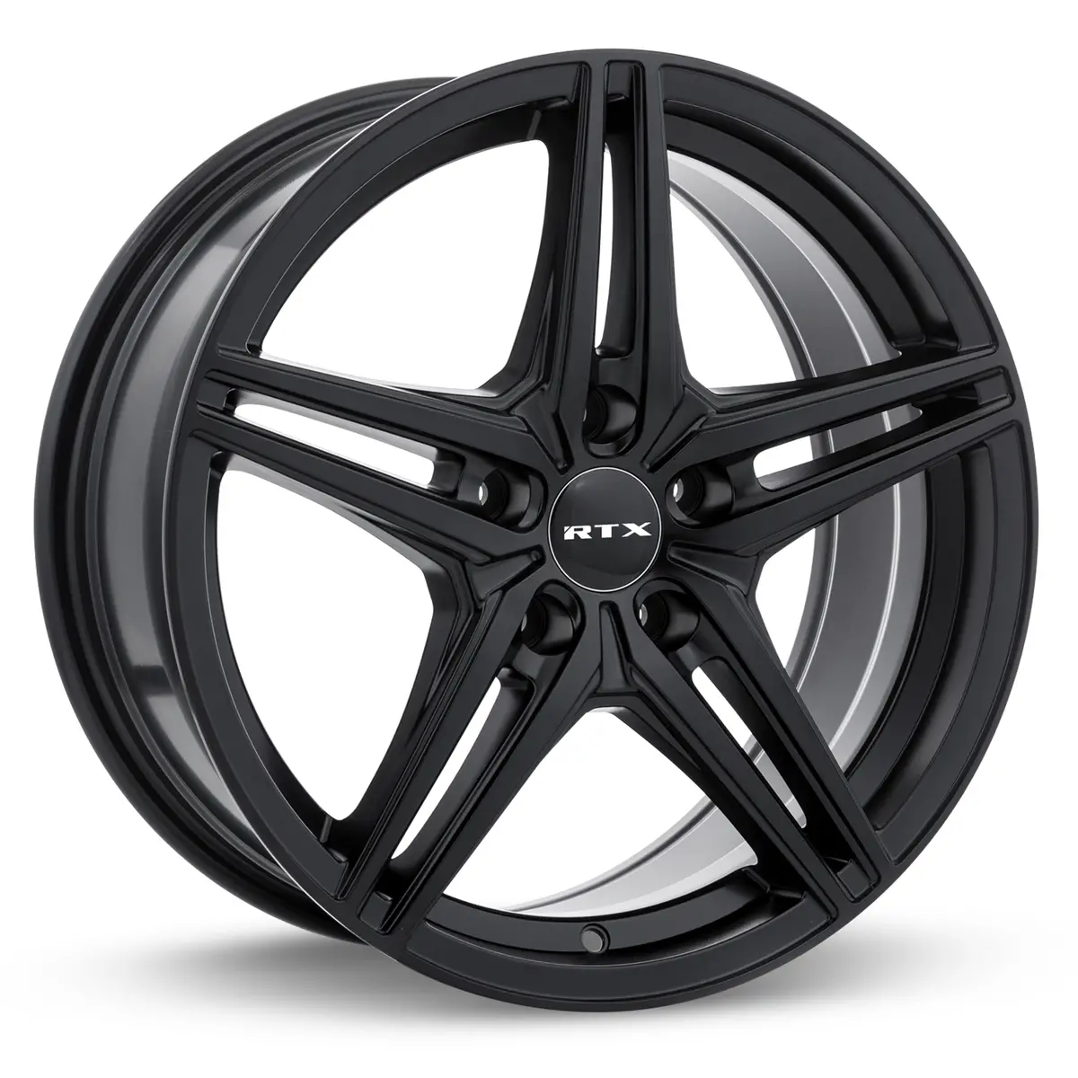 15X6.5 Alloy Wheel - Rtx Bern 082036 Satin Black , With 4X100 Bolt Pattern , 38.0 Offset , 73.1 Hubbore   Mazda 2 2011-2014 1