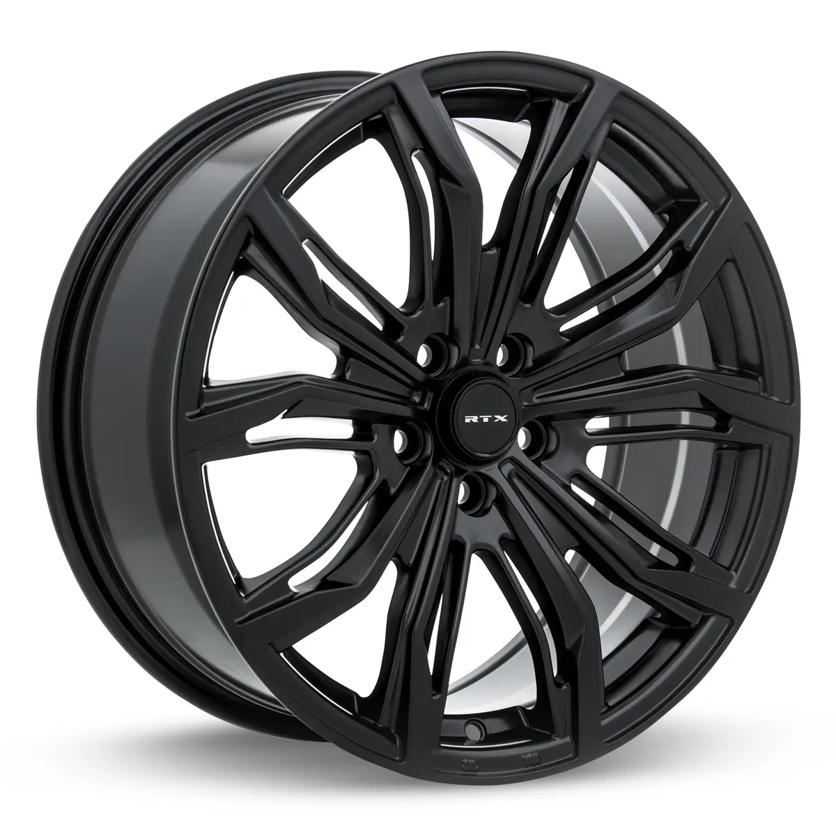 18X8 Alloy Wheel - Rtx Black Widow 081640 Satin Black , With 5X114.3 Bolt Pattern , 42.0 Offset , 73.1 Hubbore For Toyota Bz4x Sienna 2023-2024 1